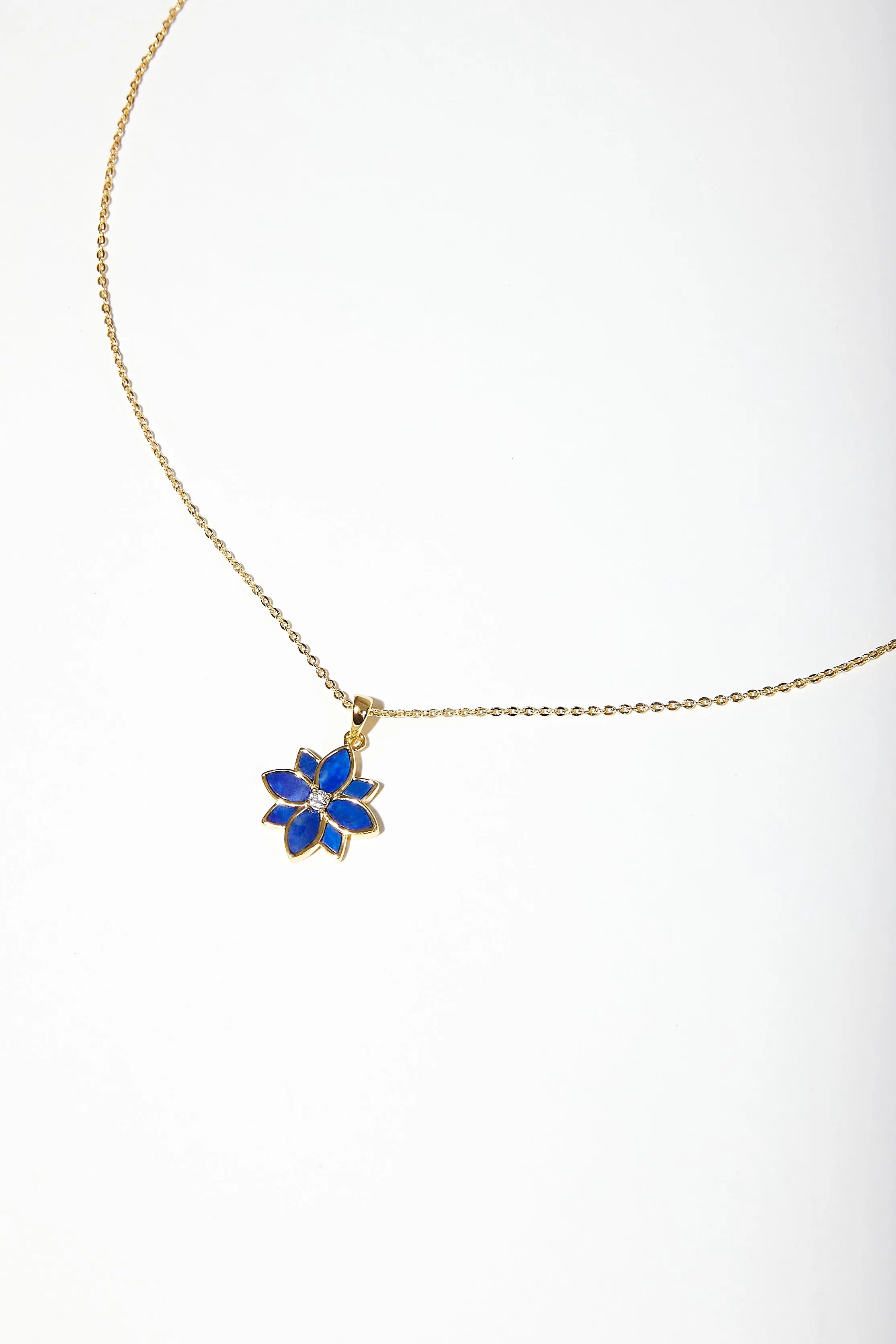 Clematis Lapis Lazuli Classic Necklace Dryden Jewelry